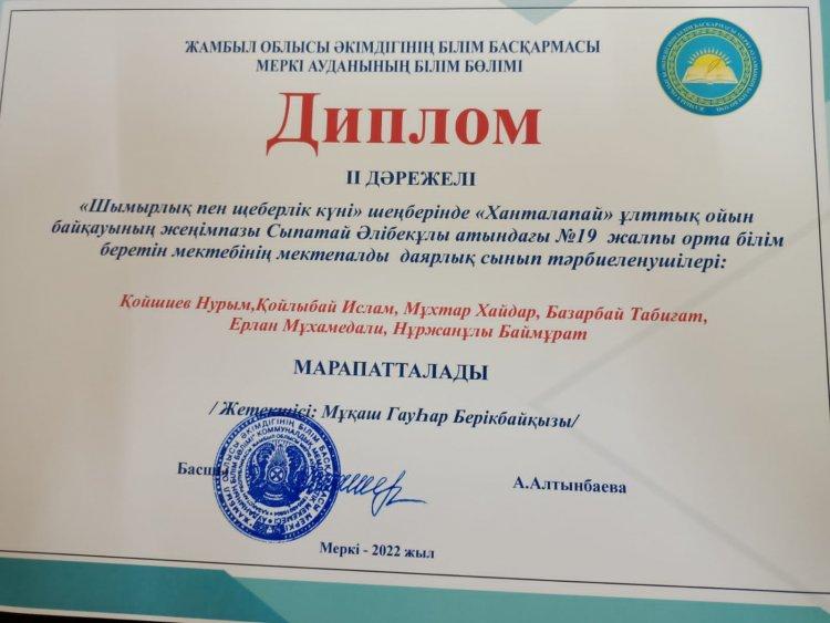 "Шымырлық пен шеберлік күні" шеңберінде "Ханталапай"ұлттық ойын байқауы