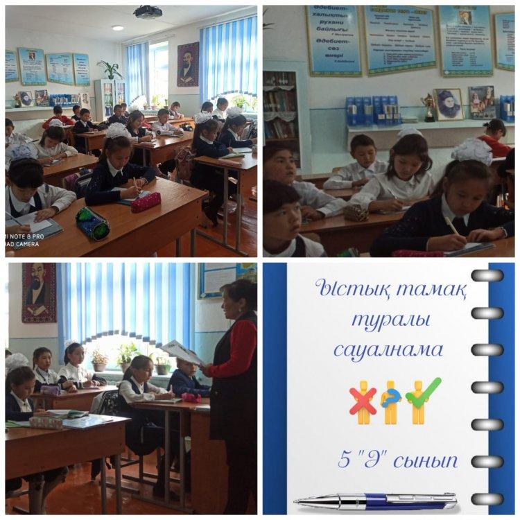 Білім алушылардан  ыстық тамақ туралы сауалнама