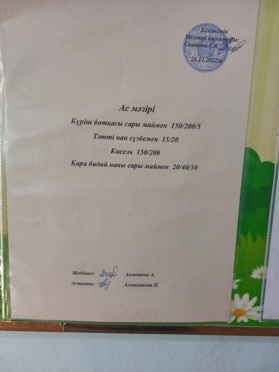 21.11.2022 ж. Ас мәзірі
