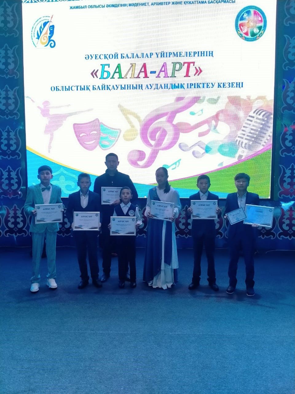 Аудандық әуесқой балалар үйірмелерінің "Бала - ART " байқауында " Вокал " номинациясы